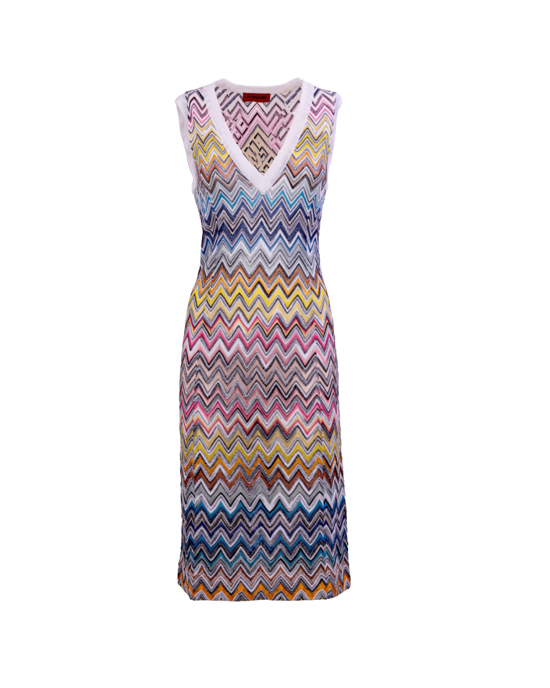 shop MISSONI Saldi Abito: Missoni abito in cotone e viscosa con iconico motivo a zig-zag.
Senza maniche.
Scollo V.
Lunghezza midi.
Composizione: 65% cotone 35% viscosa.
Made in Italy.. DS23SG27 BK022H-S30AY number 2514976